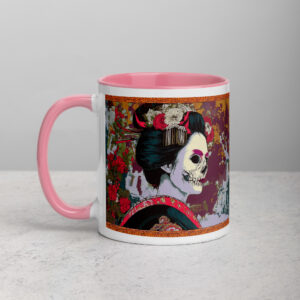 Yūrei Geisha Mug with Color Inside