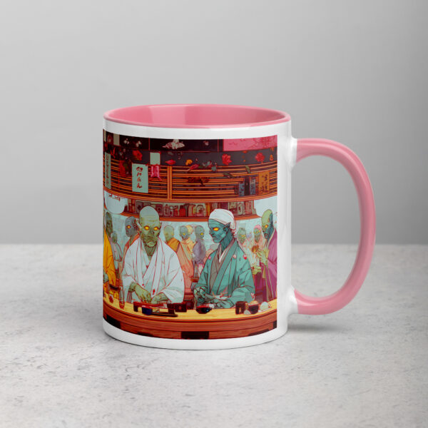 Zombie Sushi Bar Mug with Color Inside