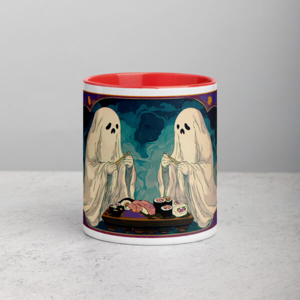 Spooky Sushi Spirits Mug with Color Inside