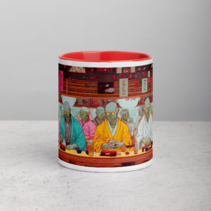 Zombie Sushi Bar Mug with Color Inside