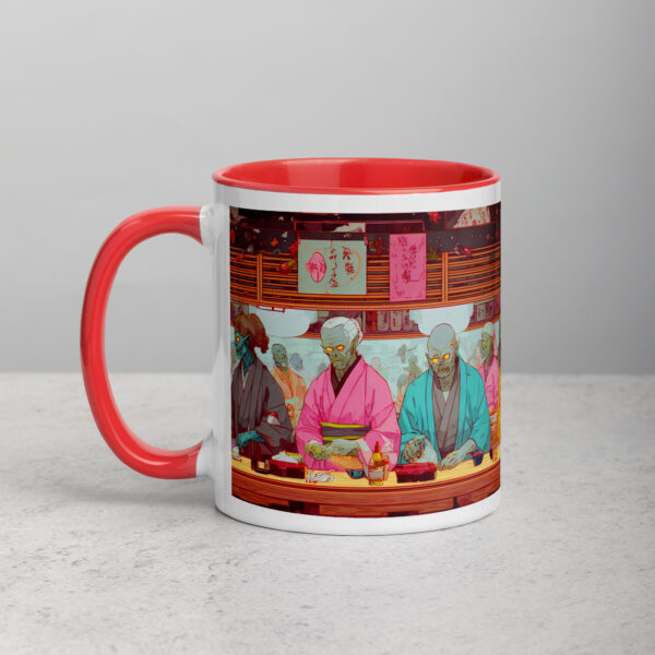 Zombie Sushi Bar Mug with Color Inside