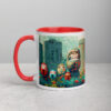 Haunted Daruma Grounds Mug with Color Inside
