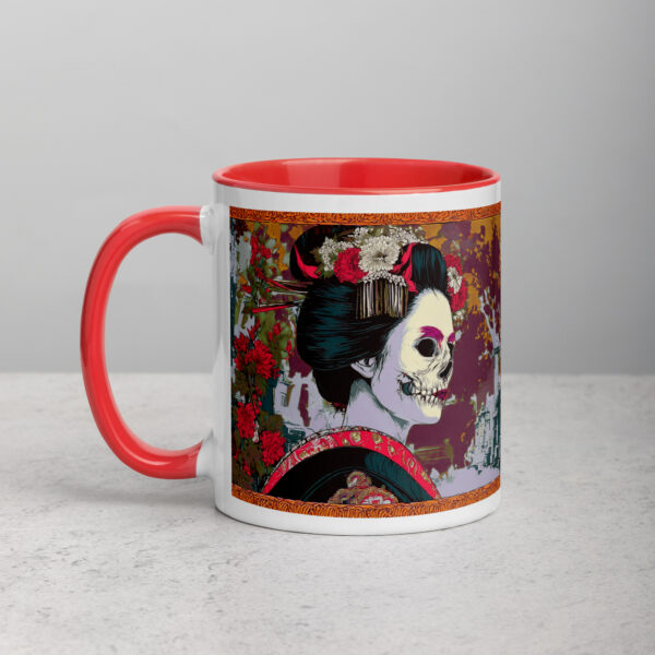 Yūrei Geisha Mug with Color Inside