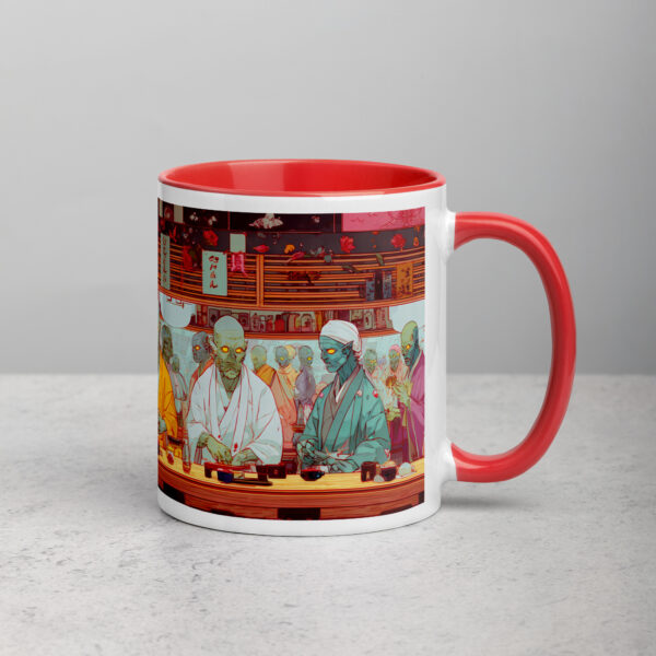 Zombie Sushi Bar Mug with Color Inside