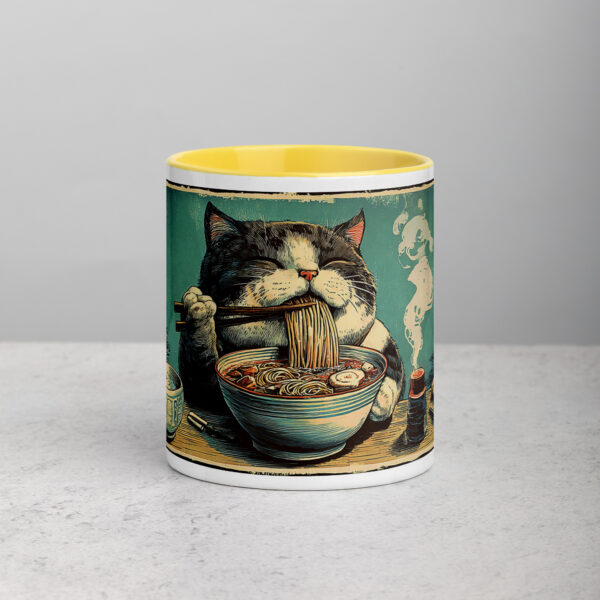 white-ceramic-mug-with-color-inside-yellow-11-oz-front-69274eca082a2.jpg Happy Noodle Cat Mug