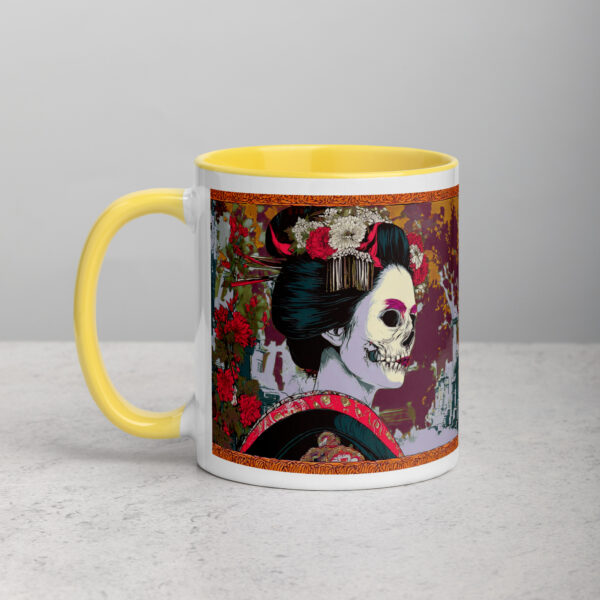 Yūrei Geisha Mug with Color Inside