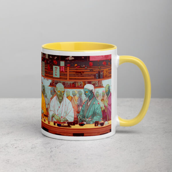 Zombie Sushi Bar Mug with Color Inside